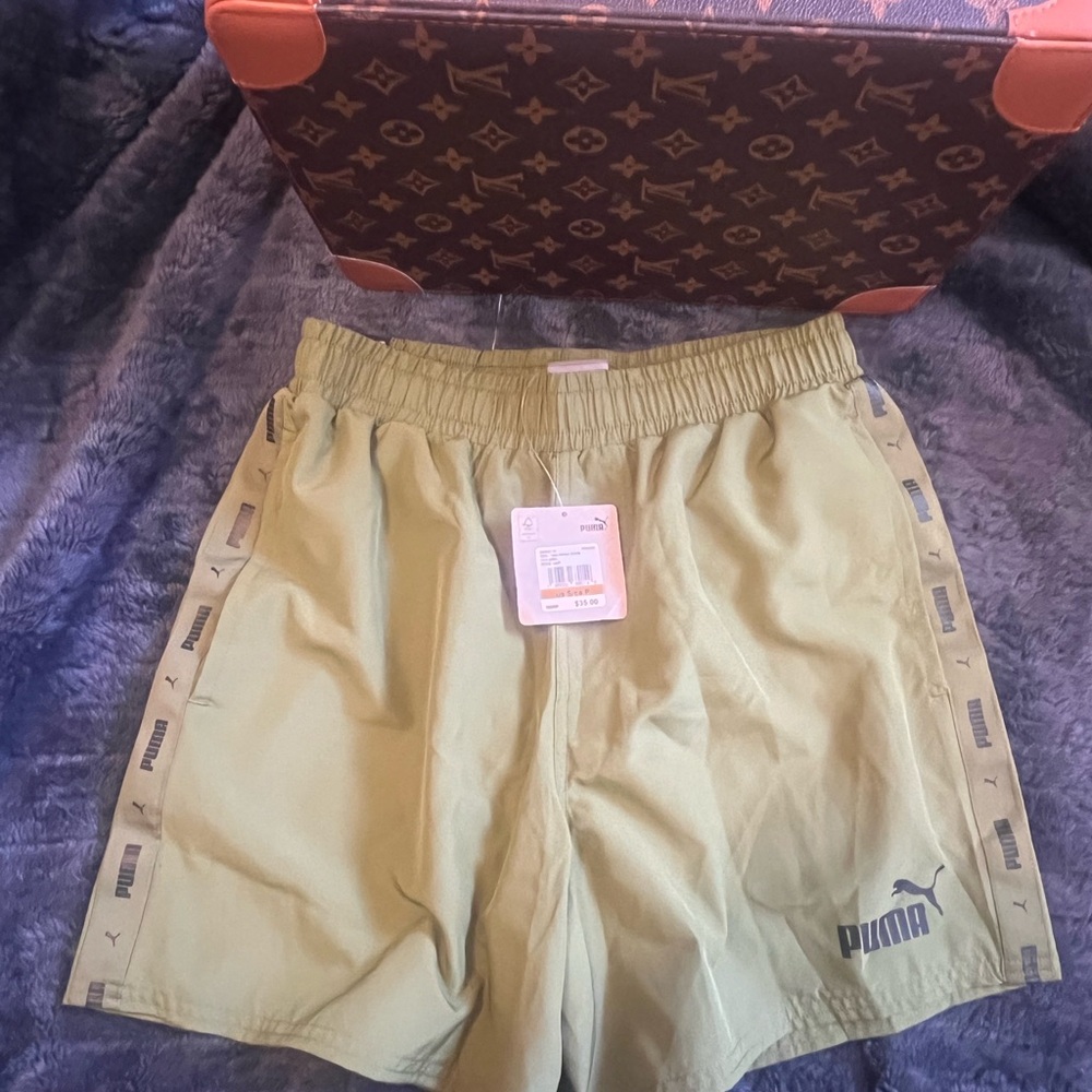 Puma Olive Green Shorts size small